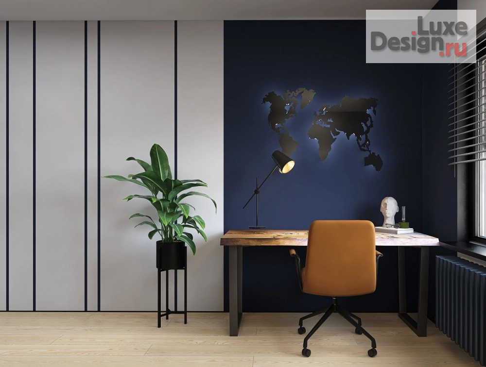 Дизайн интерьера трехкомнатной квартиры "Софт лофт для молодого мужчины" (фото 3)