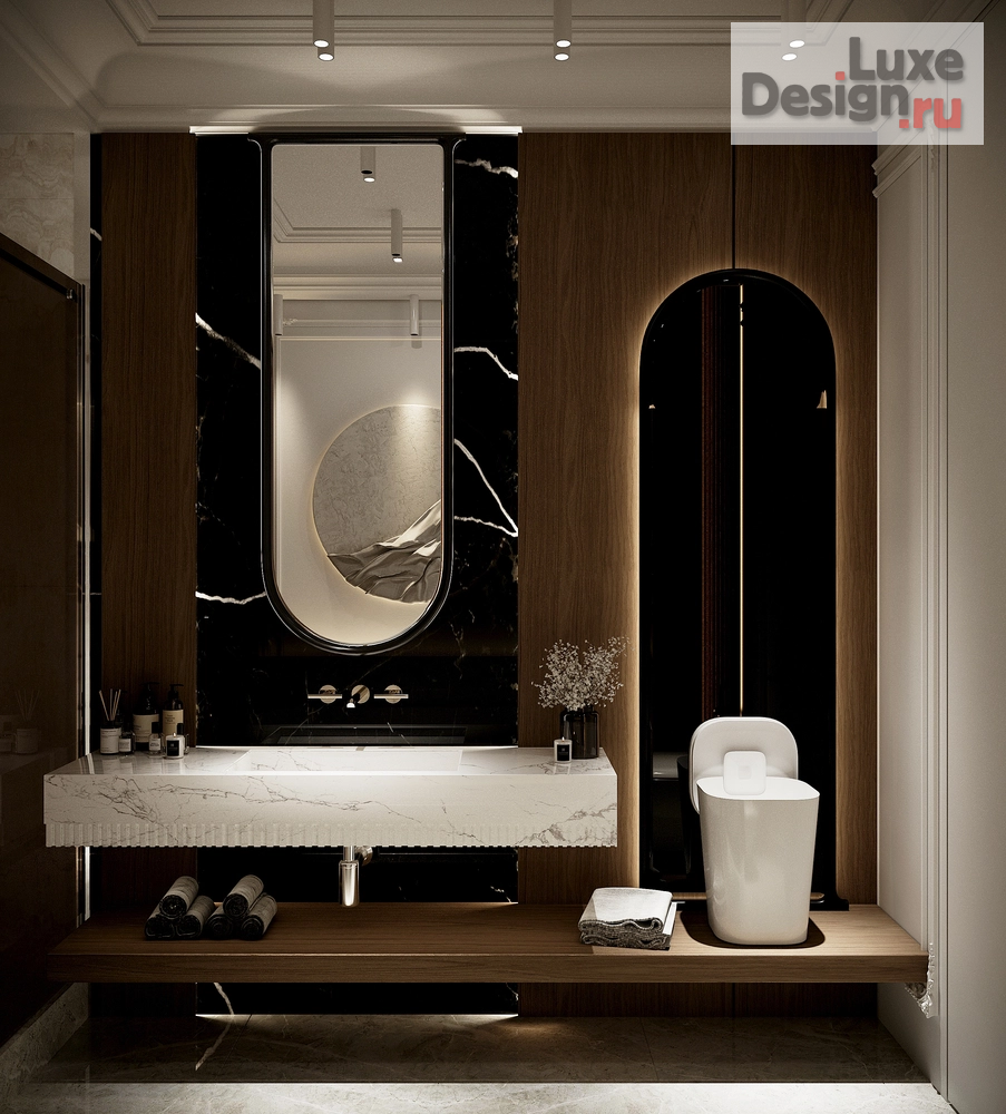 Дизайн интерьера двухкомнатной квартиры "Современная классика в светлых тонах" (фото 4)