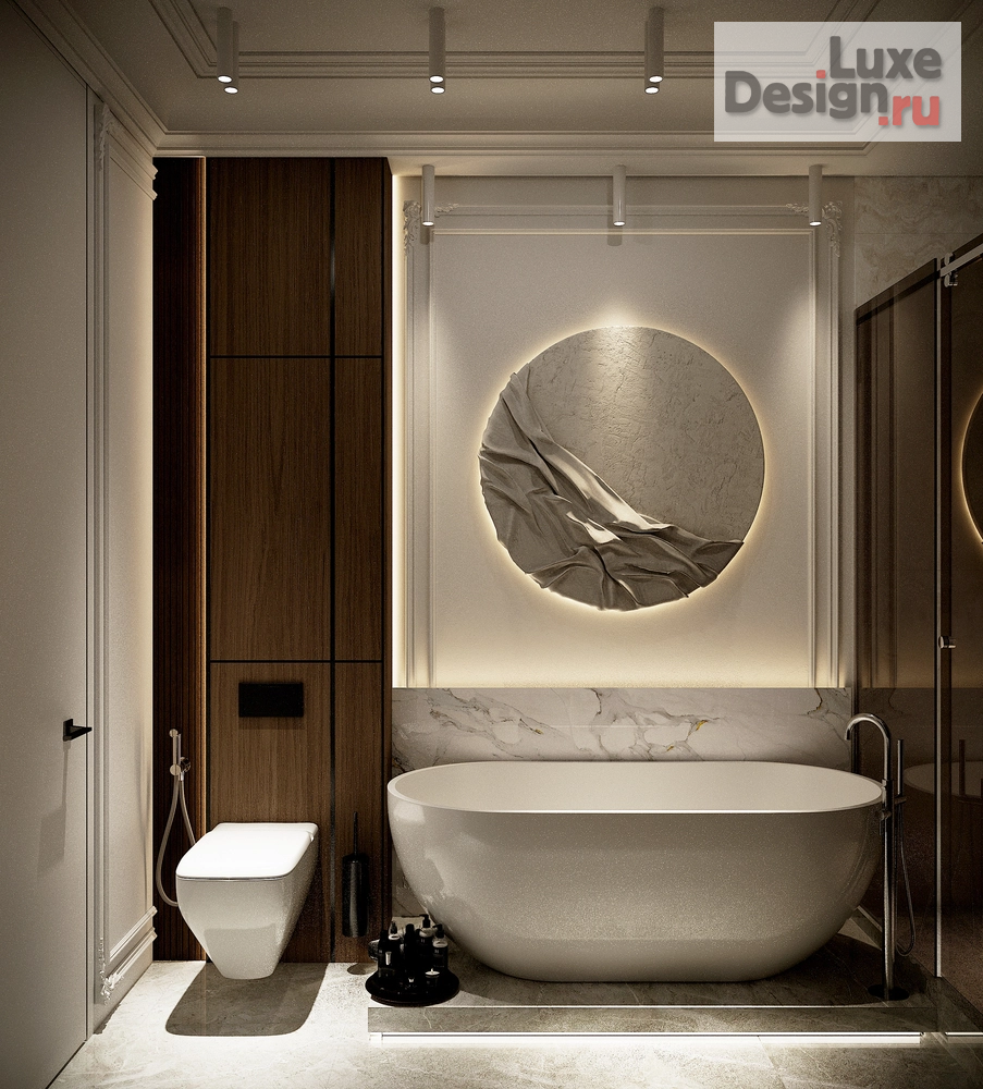 Дизайн интерьера двухкомнатной квартиры "Современная классика в светлых тонах" (фото 16)