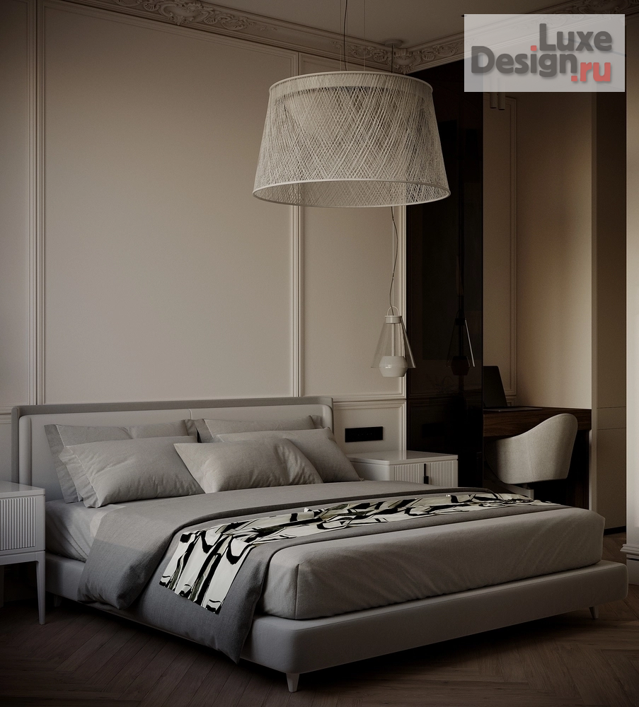 Дизайн интерьера двухкомнатной квартиры "Современная классика в светлых тонах" (фото 19)