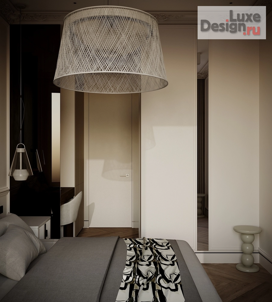 Дизайн интерьера двухкомнатной квартиры "Современная классика в светлых тонах" (фото 22)