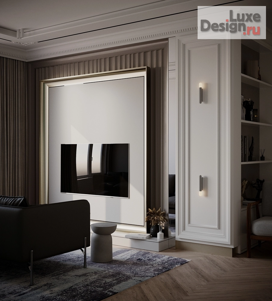 Дизайн интерьера двухкомнатной квартиры "Современная классика в светлых тонах" (фото 10)