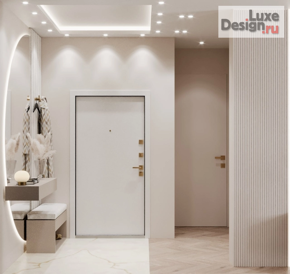 Дизайн интерьера трехкомнатной квартиры "Дизайн проект ЖК Балтийская жемчужина" (фото 5)