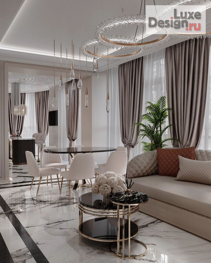 Дизайн интерьера трехкомнатной квартиры "Дизайнер интерьера" (фото 5)