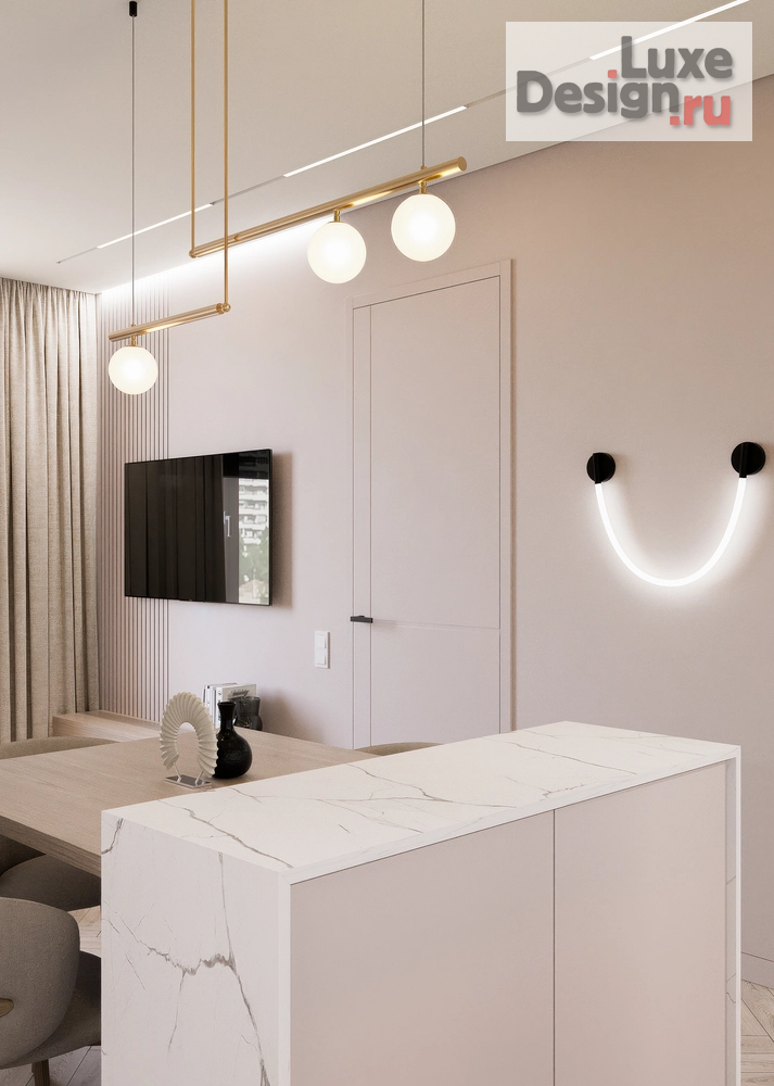 Дизайн интерьера двухкомнатной квартиры "Квартира в жк "Новая Москва"" (фото 3)