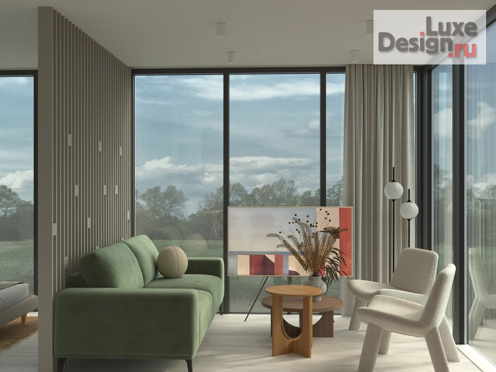 Дизайн интерьера загородного дома "Дизайн-проект дома в Краснодаре | 27 м2" (фото 1)