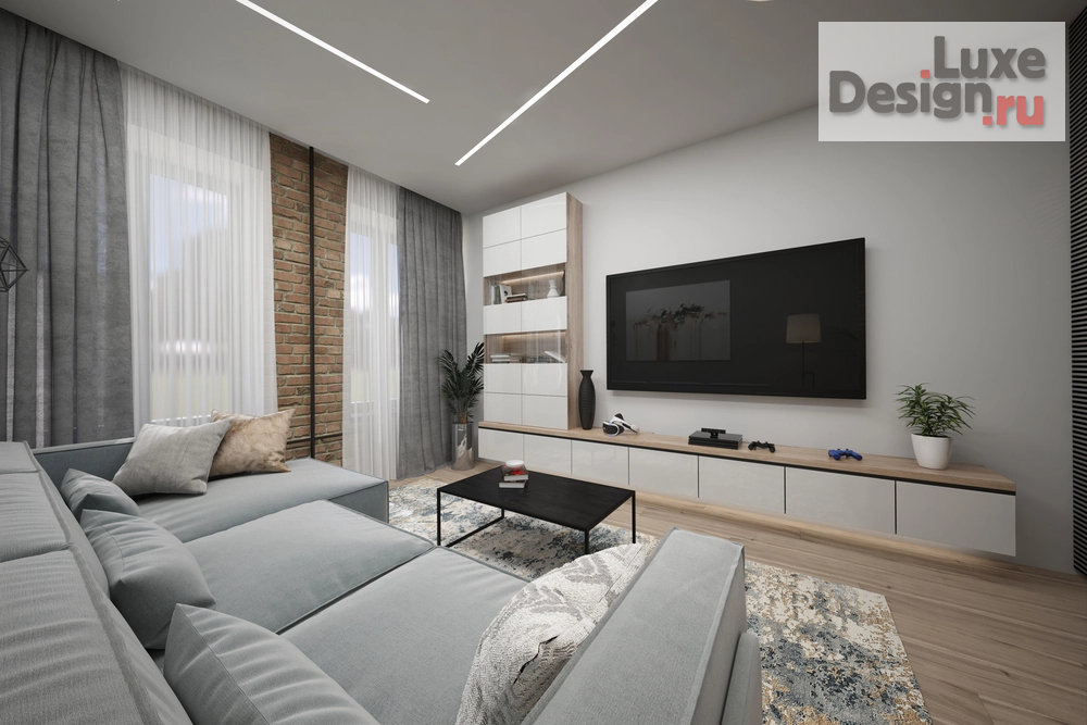 Дизайн интерьера двухкомнатной квартиры "Квартира в старом фонде С-Пб. 67 кв.м." (фото 6)