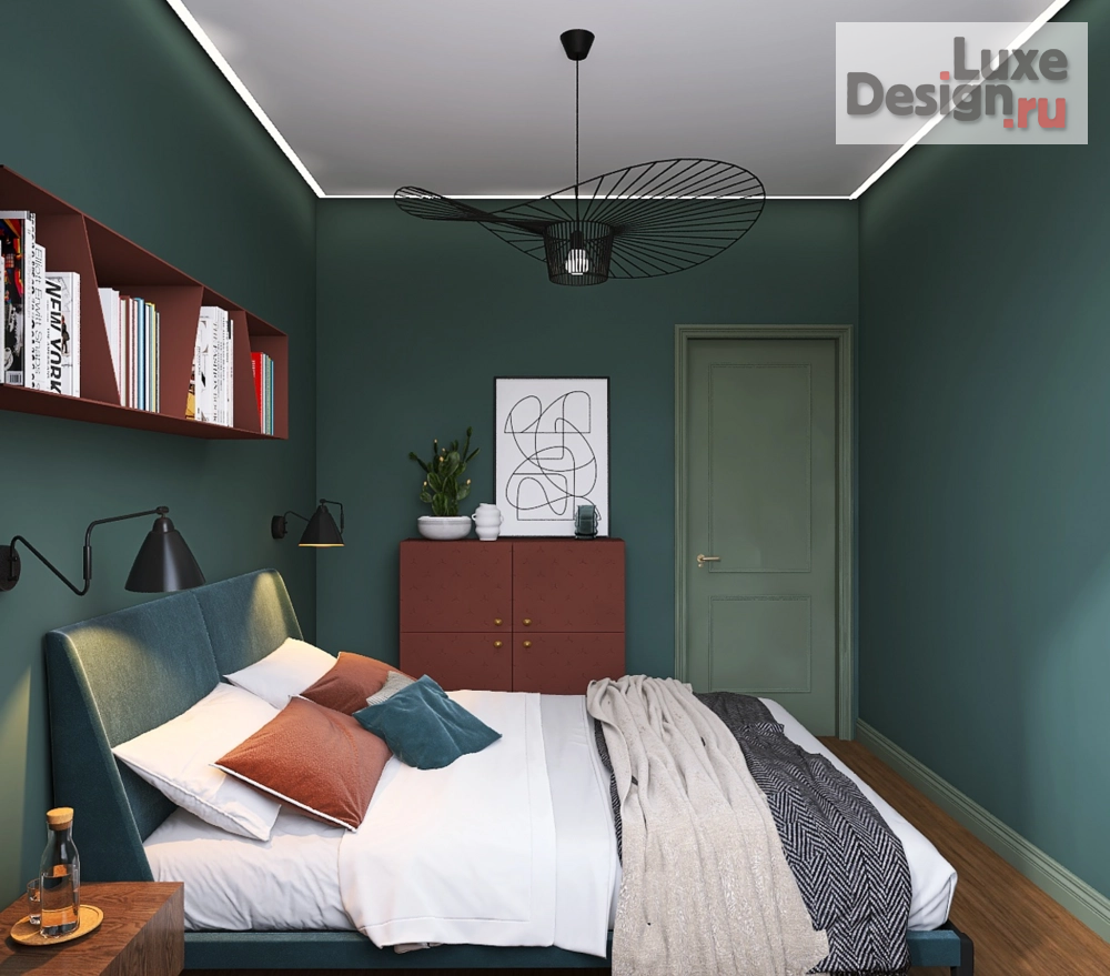 Дизайн интерьера двухкомнатной квартиры "Двухкомнатная квартира для творческой пары в Москве" (фото 4)