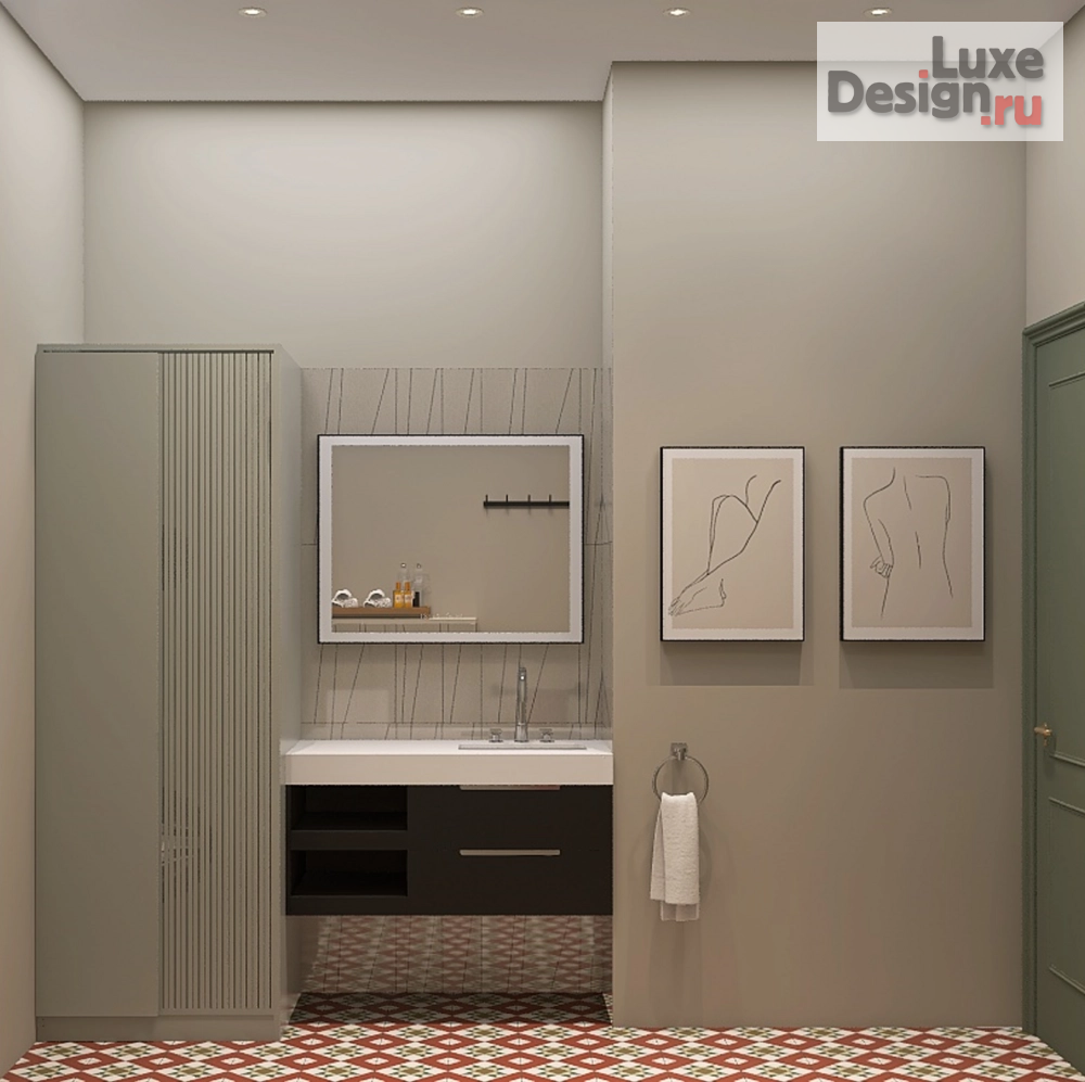 Дизайн интерьера двухкомнатной квартиры "Двухкомнатная квартира для творческой пары в Москве" (фото 9)