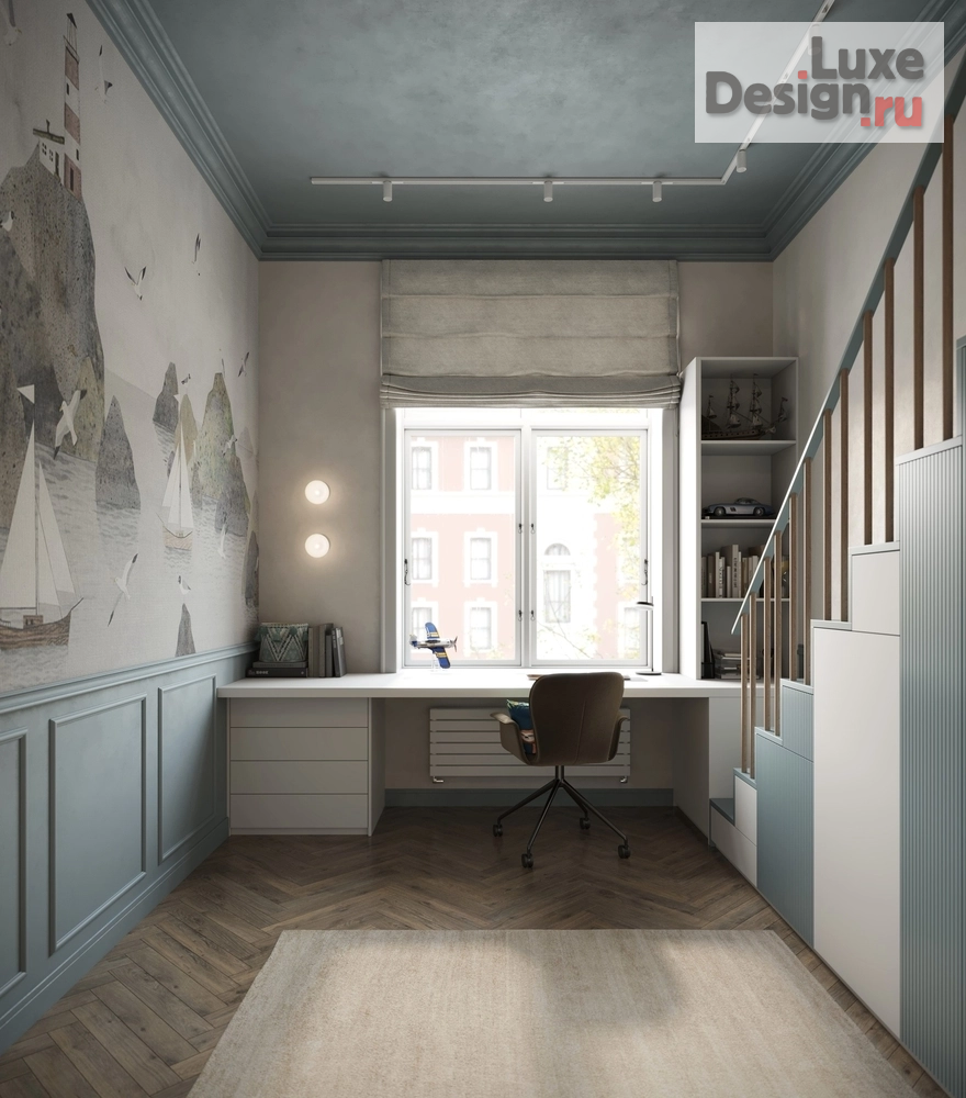 Дизайн интерьера детской "ЖК Мадонна Бенуа" (фото 10)