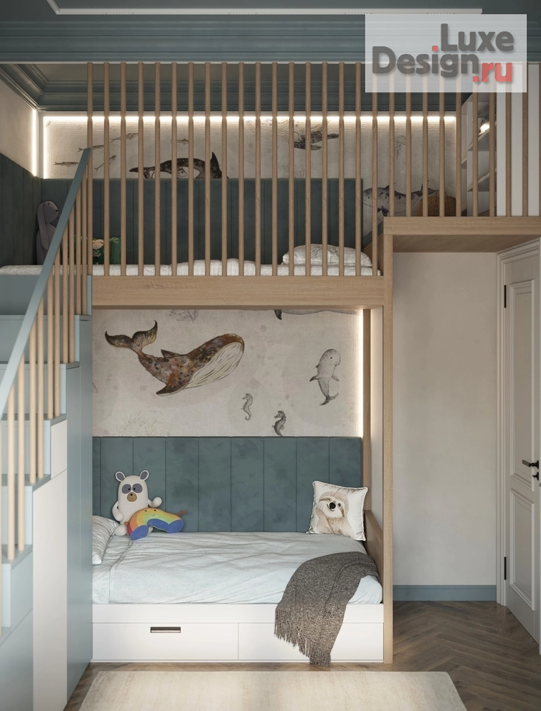Дизайн интерьера детской "ЖК Мадонна Бенуа" (фото 6)