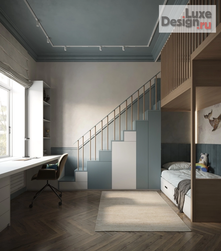 Дизайн интерьера детской "ЖК Мадонна Бенуа" (фото 8)