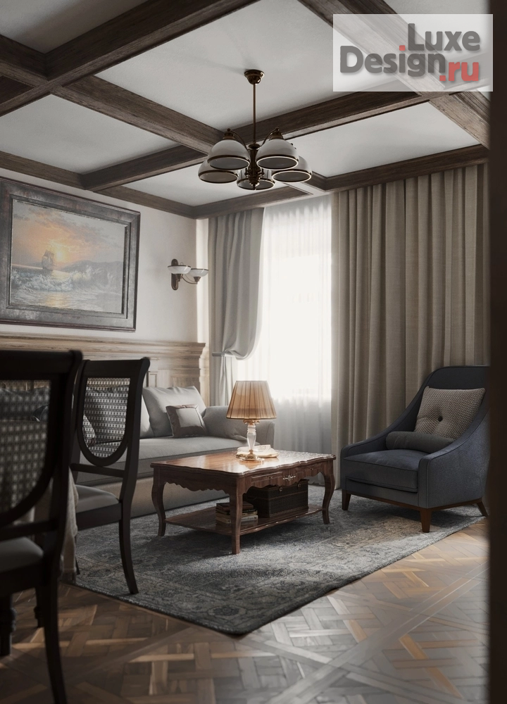 Дизайн интерьера двухкомнатной квартиры "наб. реки Мойки" (фото 1)