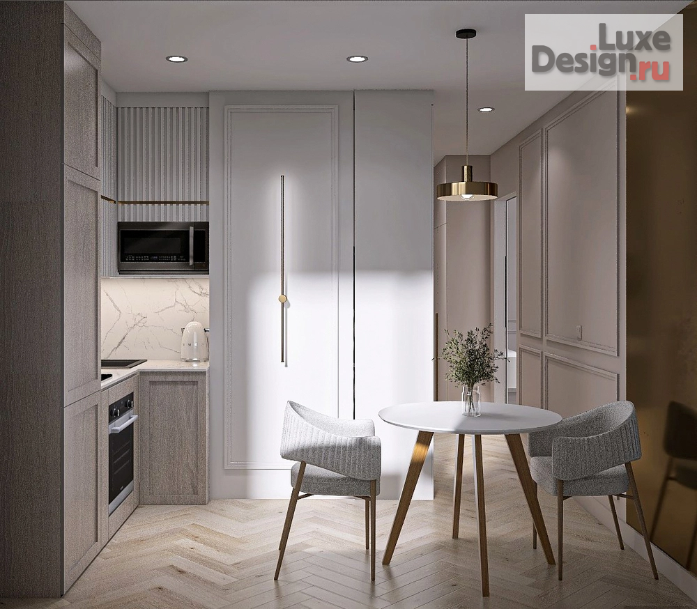 Дизайн интерьера однокомнатной квартиры "Дизайн-проект однокомнатной квартиры в Москве" (фото 10)