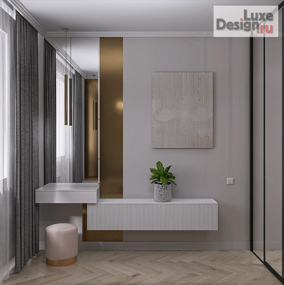 Дизайн интерьера однокомнатной квартиры "Дизайн-проект однокомнатной квартиры в Москве" (фото 3)