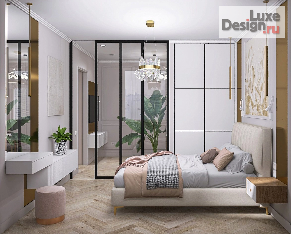 Дизайн интерьера однокомнатной квартиры "Дизайн-проект однокомнатной квартиры в Москве" (фото 2)