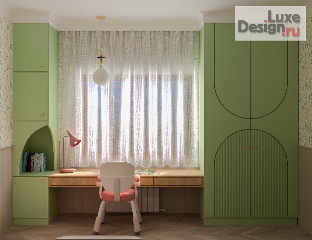 Дизайн интерьера детской "Дизайн-проект детской" (фото 2)