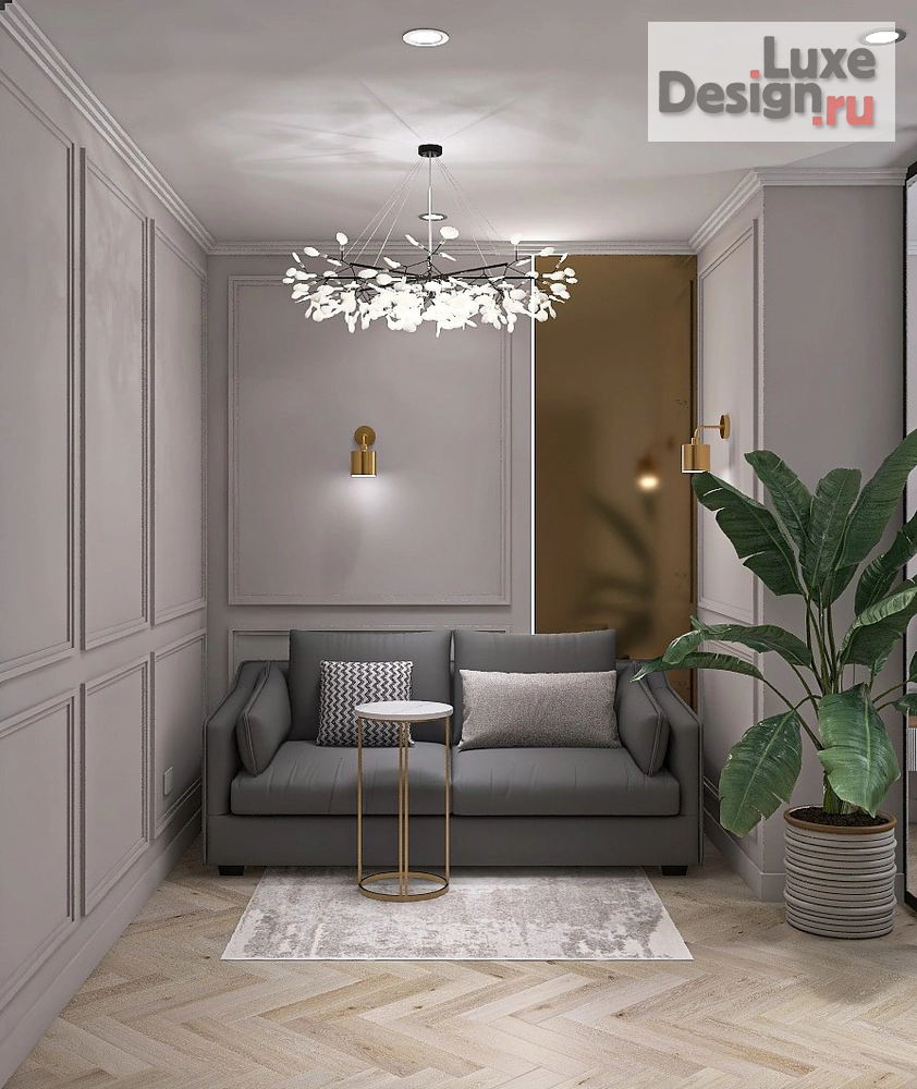 Дизайн интерьера однокомнатной квартиры "Дизайн-проект однокомнатной квартиры в Москве" (фото 5)