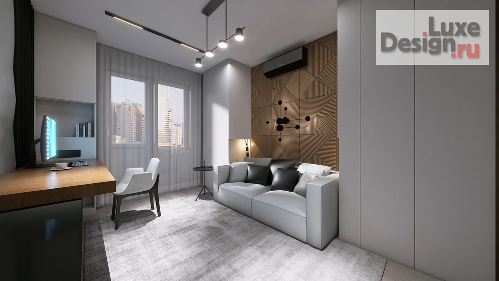 Дизайн интерьера трехкомнатной квартиры "Квартира для семьи с подростками " (фото 2)