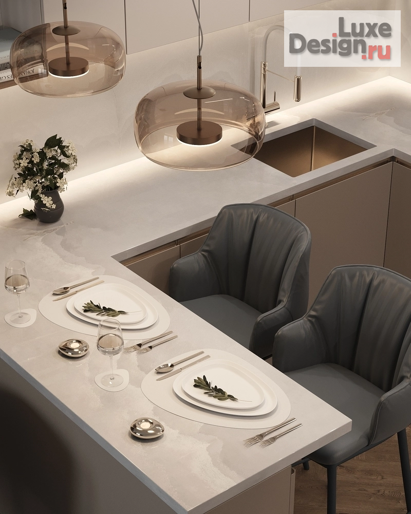 Дизайн интерьера двухкомнатной квартиры "Квартира в Санкт - Петербурге" (фото 2)