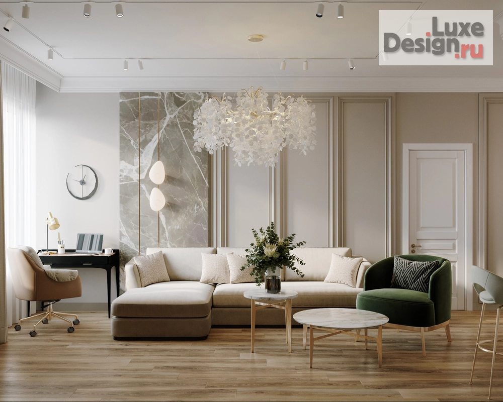 Дизайн интерьера двухкомнатной квартиры "Квартира в Москве" (фото 1)