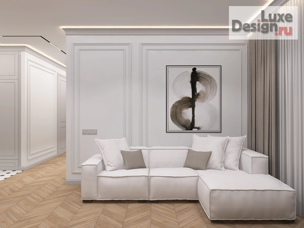Дизайн интерьера двухкомнатной квартиры "Дизайн-проект квартиры общей площадью: 60м2" (фото 4)