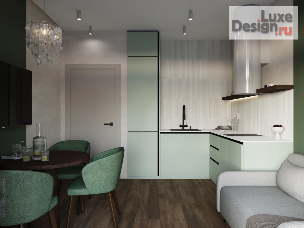 Дизайн интерьера однокомнатной квартиры "Дизайн-проект квартиры по адресу: г. Санкт-Петербург, ул. Измайловский бульвар, д.9, стр.1" (фото 2)