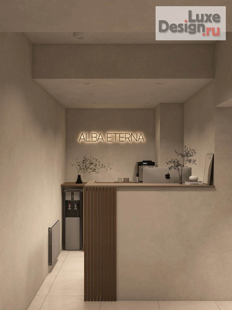 Дизайн интерьера двухкомнатной квартиры "Дизайн-проект "Массажный салон" Фермское шоссе, 12Б (м.Удельная)" (фото 2)