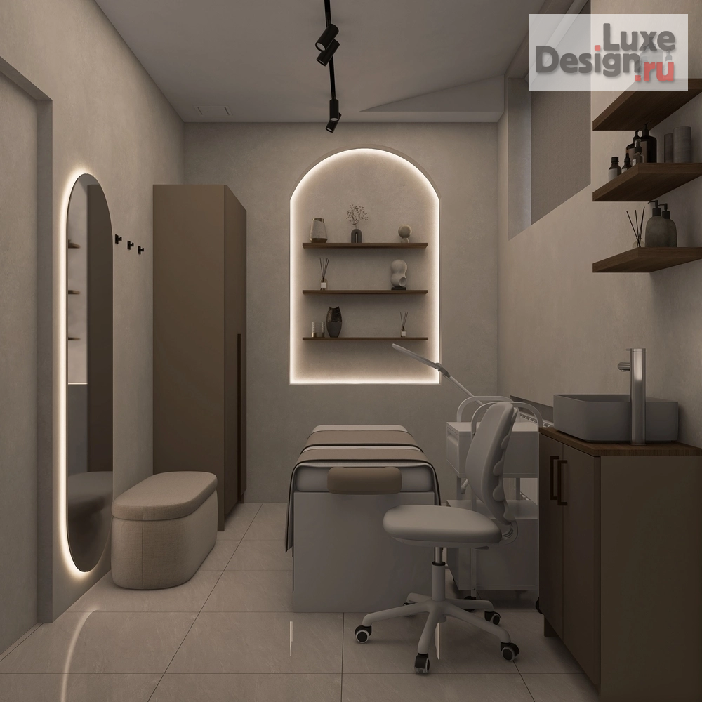 Дизайн интерьера двухкомнатной квартиры "Дизайн-проект "Массажный салон" Фермское шоссе, 12Б (м.Удельная)" (фото 10)