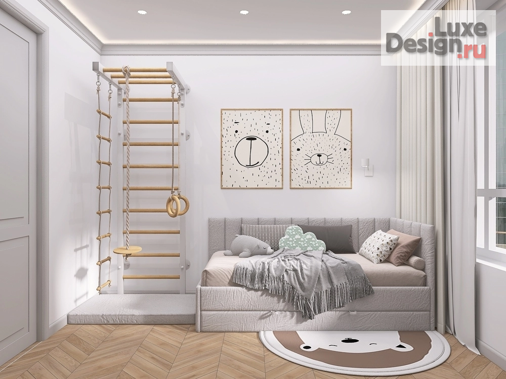 Дизайн интерьера двухкомнатной квартиры "Дизайн-проект квартиры общей площадью: 60м2" (фото 7)