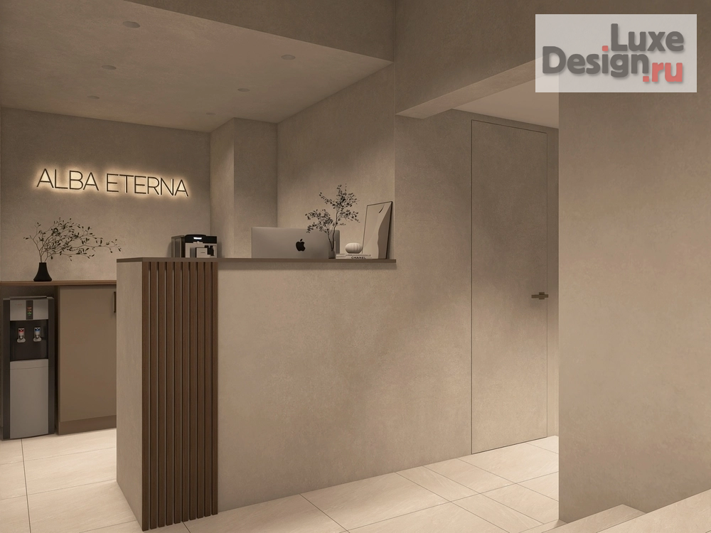 Дизайн интерьера двухкомнатной квартиры "Дизайн-проект "Массажный салон" Фермское шоссе, 12Б (м.Удельная)" (фото 1)