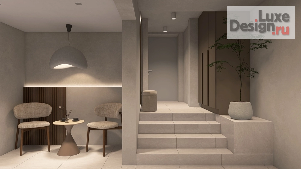 Дизайн интерьера двухкомнатной квартиры "Дизайн-проект "Массажный салон" Фермское шоссе, 12Б (м.Удельная)" (фото 6)