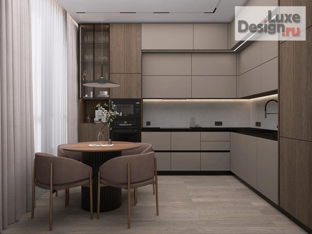 Дизайн интерьера трехкомнатной квартиры "Дизайн-проект квартиры 95м2. Петергофское ш. 53" (фото 4)