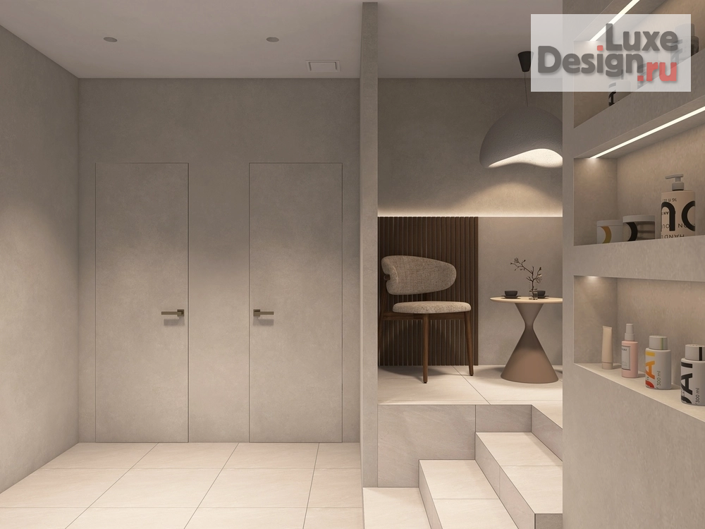 Дизайн интерьера двухкомнатной квартиры "Дизайн-проект "Массажный салон" Фермское шоссе, 12Б (м.Удельная)" (фото 7)