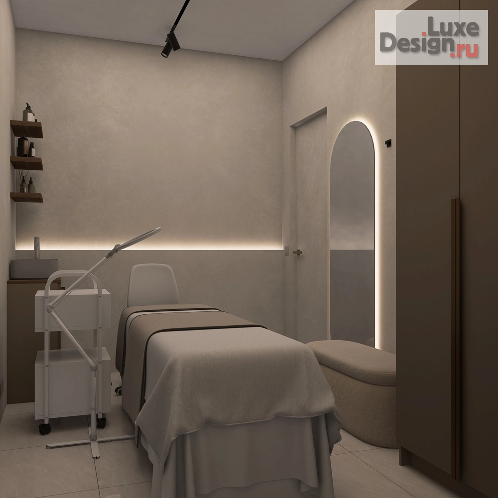 Дизайн интерьера двухкомнатной квартиры "Дизайн-проект "Массажный салон" Фермское шоссе, 12Б (м.Удельная)" (фото 13)