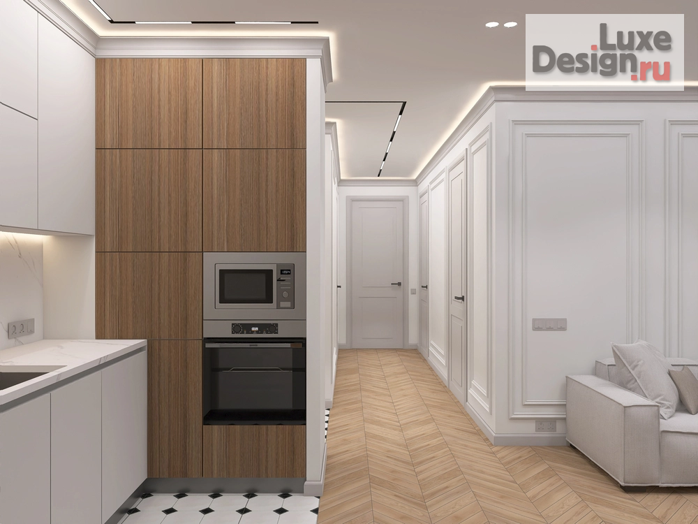 Дизайн интерьера двухкомнатной квартиры "Дизайн-проект квартиры общей площадью: 60м2" (фото 12)