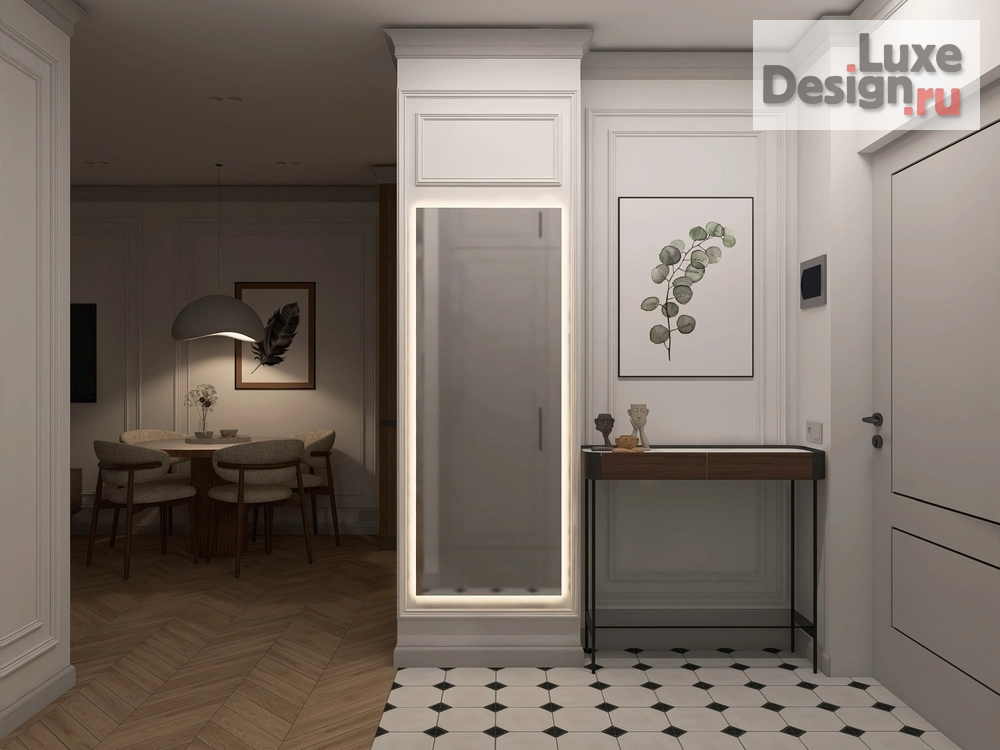 Дизайн интерьера двухкомнатной квартиры "Дизайн-проект квартиры общей площадью: 60м2" (фото 1)