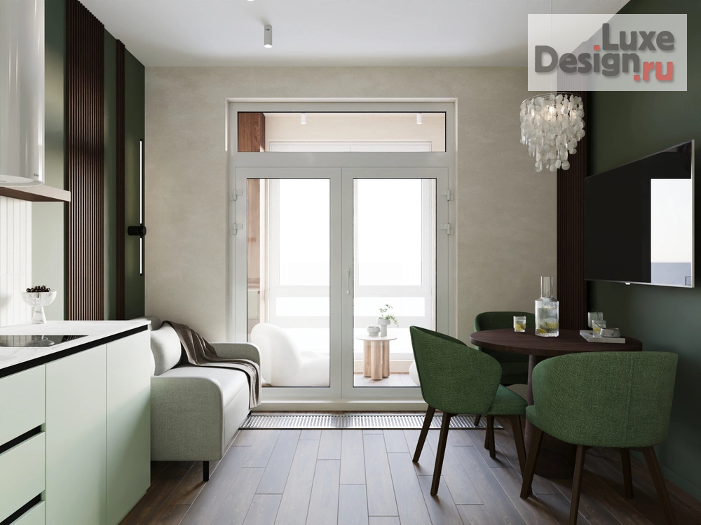 Дизайн интерьера однокомнатной квартиры "Дизайн-проект квартиры по адресу: г. Санкт-Петербург, ул. Измайловский бульвар, д.9, стр.1" (фото 4)