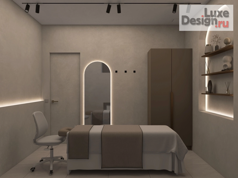 Дизайн интерьера двухкомнатной квартиры "Дизайн-проект "Массажный салон" Фермское шоссе, 12Б (м.Удельная)" (фото 11)