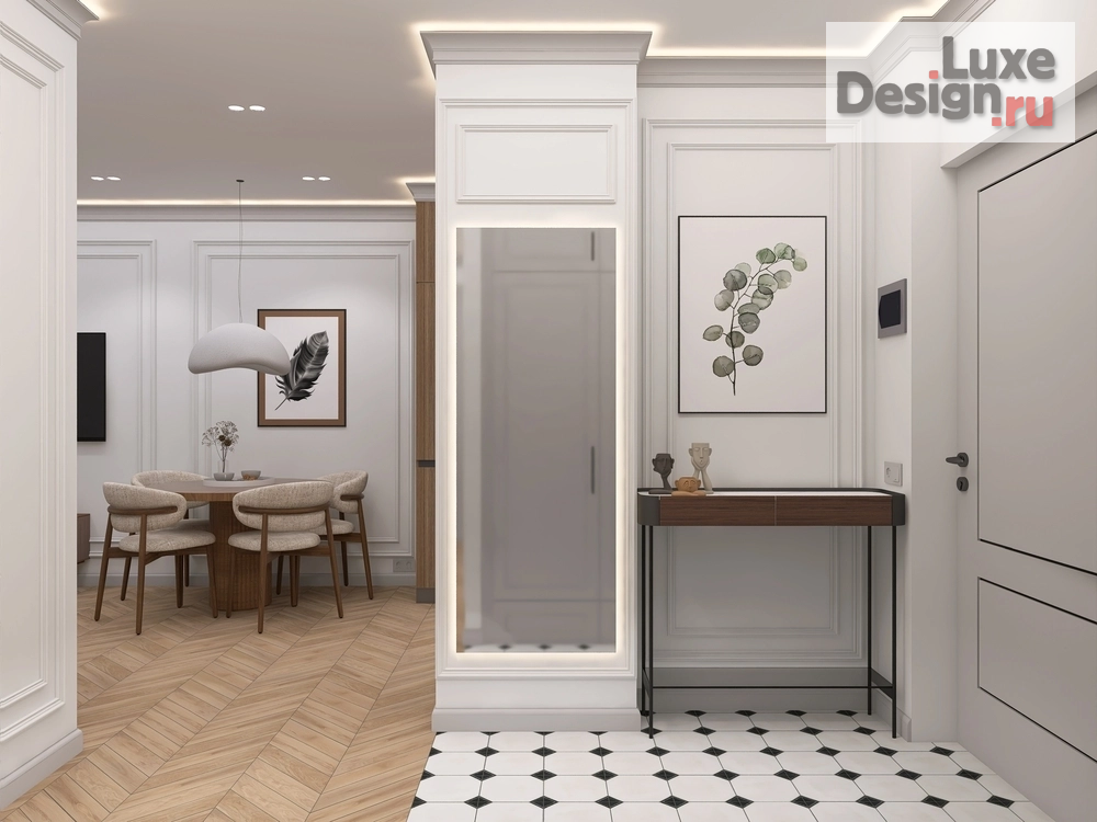 Дизайн интерьера двухкомнатной квартиры "Дизайн-проект квартиры общей площадью: 60м2" (фото 14)