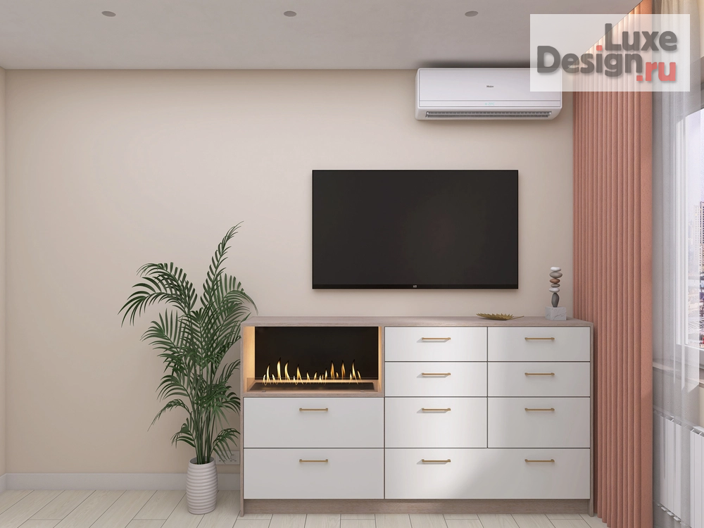 Дизайн интерьера спальни "Дизайн-проект комнаты 14м2 Савушкино 127" (фото 5)