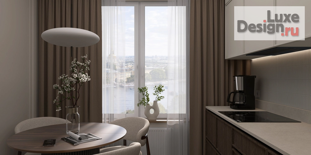 Дизайн интерьера однокомнатной квартиры "Дизайн-проект квартиры Кудрово Солнечная 4" (фото 4)