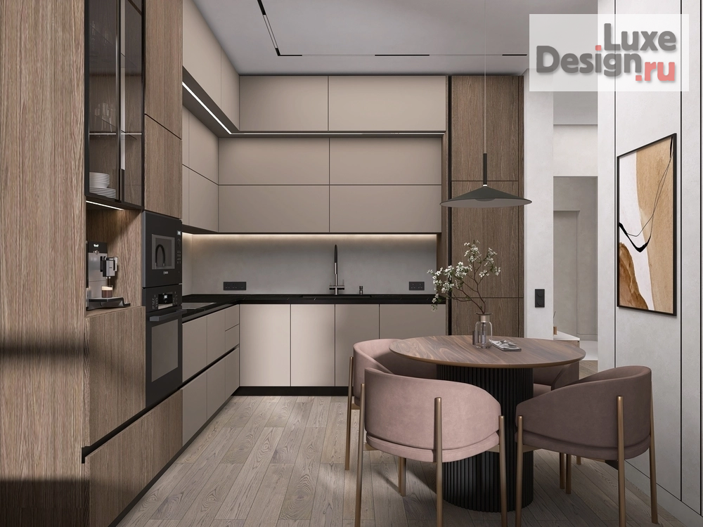 Дизайн интерьера трехкомнатной квартиры "Дизайн-проект квартиры 95м2. Петергофское ш. 53" (фото 7)