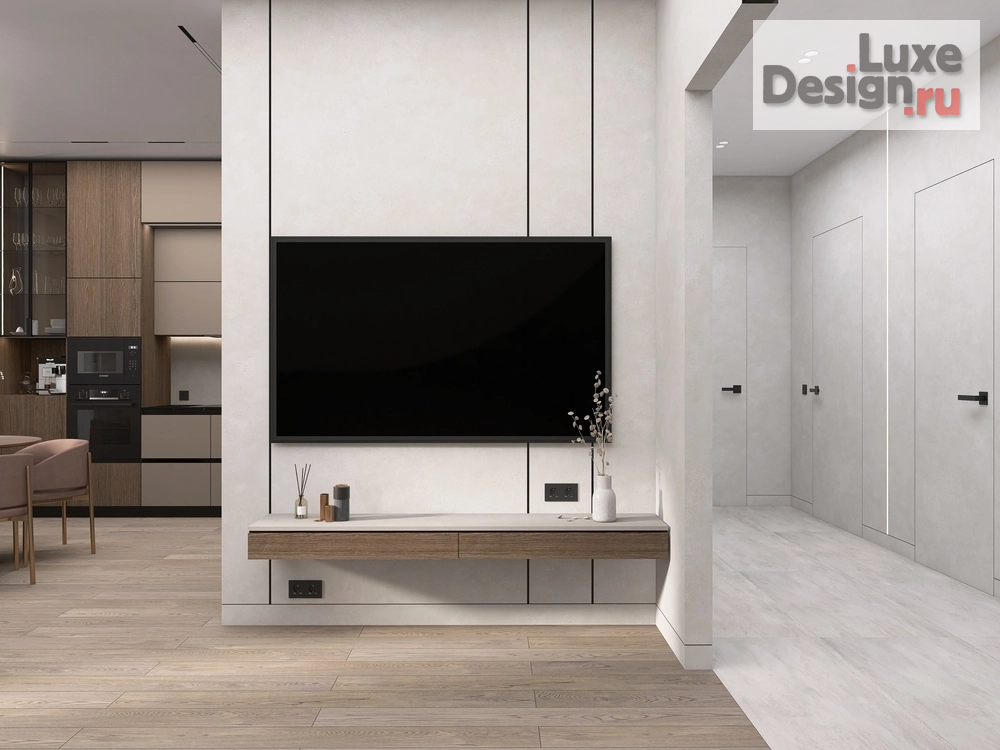 Дизайн интерьера трехкомнатной квартиры "Дизайн-проект квартиры 95м2. Петергофское ш. 53" (фото 9)