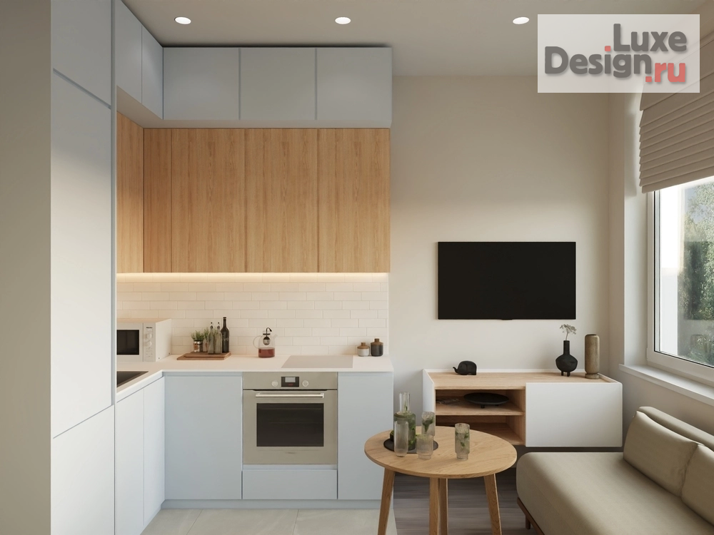 Дизайн интерьера однокомнатной квартиры "Дизайн-проект квартиры. Полюстровский пр. 77" (фото 1)