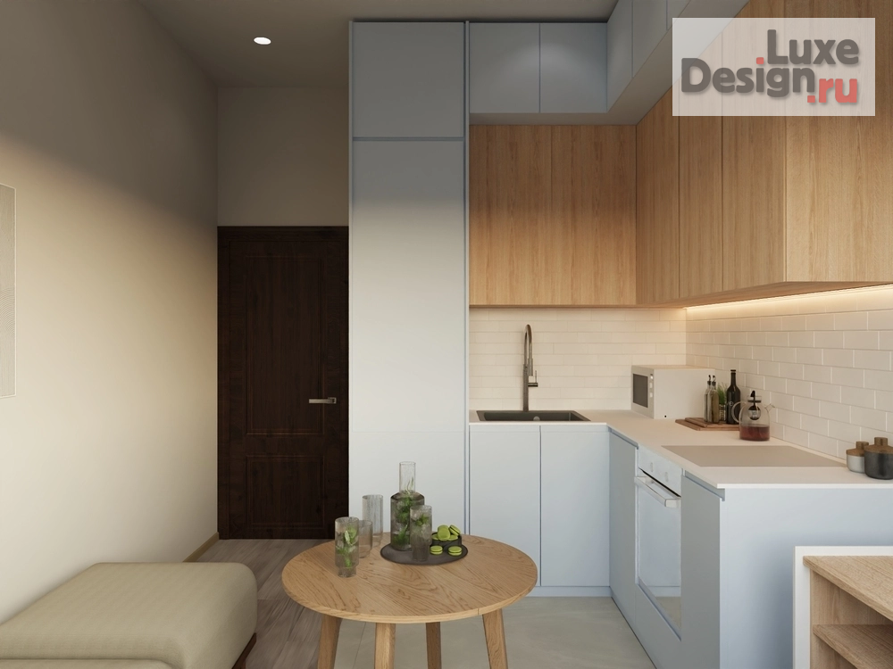 Дизайн интерьера однокомнатной квартиры "Дизайн-проект квартиры. Полюстровский пр. 77" (фото 2)