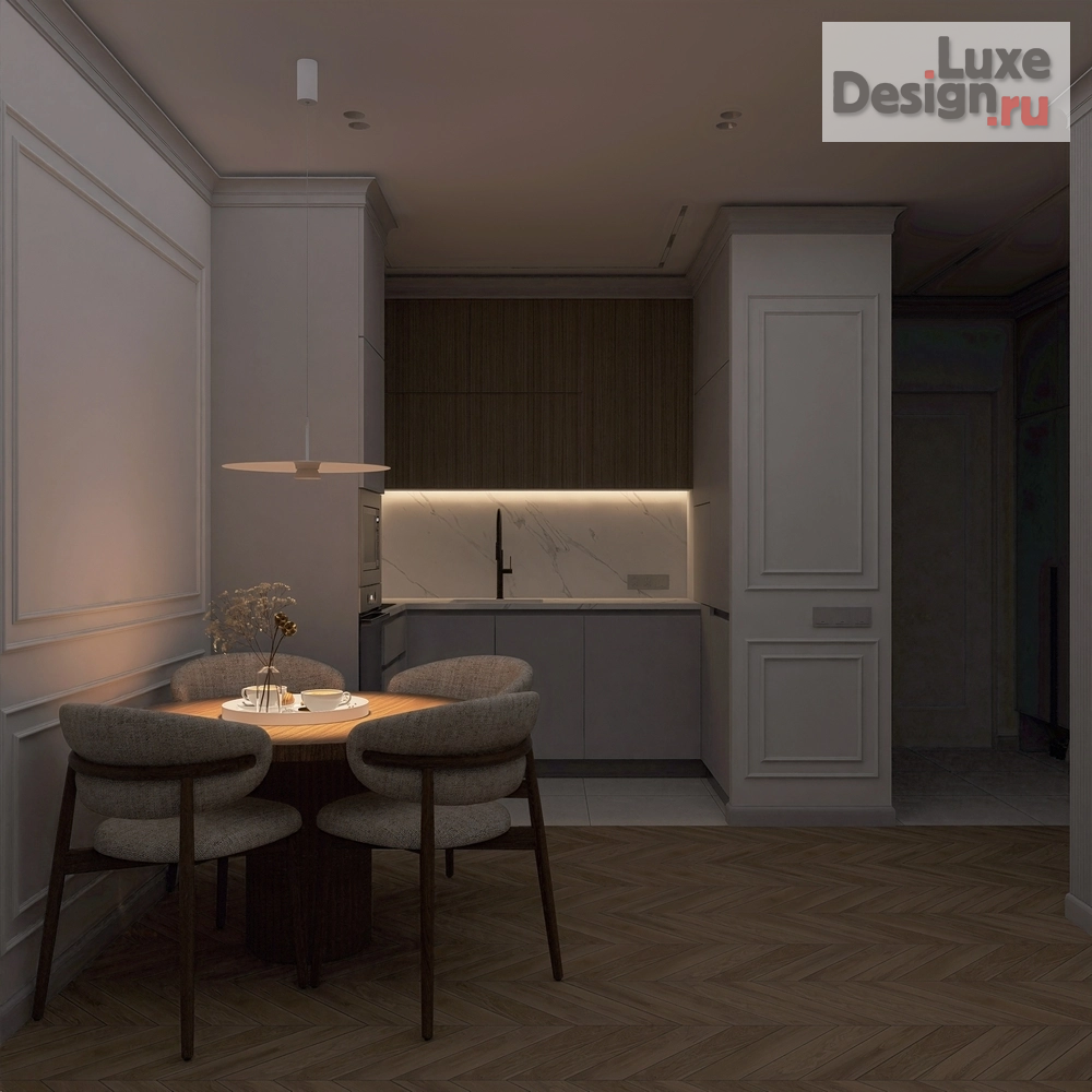 Дизайн интерьера двухкомнатной квартиры "Дизайн-проект квартиры общей площадью: 60м2" (фото 2)