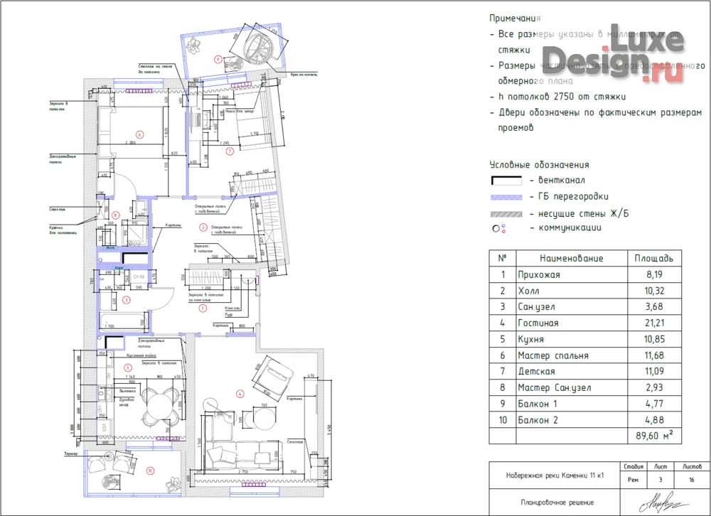 Дизайн интерьера трехкомнатной квартиры "Дизайн-проект шоу-рума для застройщика" (фото 16)