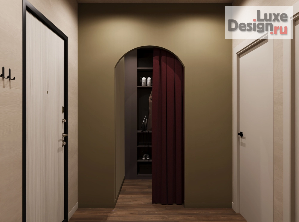 Дизайн интерьера однокомнатной квартиры "Дизайн-проект квартиры по адресу: г. Санкт-Петербург, ул. Измайловский бульвар, д.9, стр.1" (фото 18)