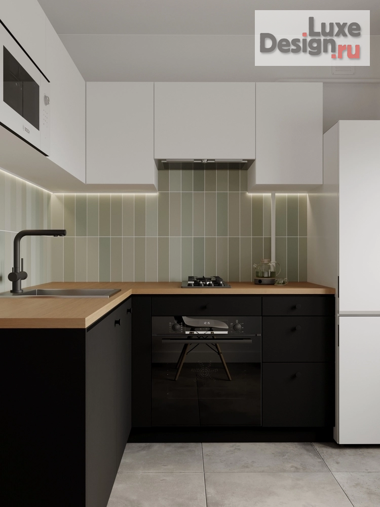 Дизайн интерьера двухкомнатной квартиры "КВАРТИРА КВАРТИРА 45 М² ДЛЯ МОЛОДОЙ ПАРЫ НА ПРОСПЕКТЕ ШАУМЯНА ДЛЯ МОЛОДОЙ ПАРЫ В САНКТ-ПЕТЕРБУРГЕ" (фото 2)